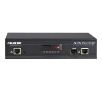 Black Box ServSwitch Agility IP-Based KVM Extender - DVI, USB, Dual-Head Transmitter - video/audio/USB/serial extender - 10Mb LAN, 100Mb LAN, 1GbE - TAA Compliant ACR1020A-T