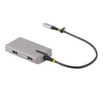 Startech USB-C Multiport Adapter, 4K 60Hz HDMI, HDR, 3-Port USB Hub, 100W Power Delivery Pass-Through, USB Type C Mini Docking Station, Certified Works with Chromebook - Windows, macOS, iPadOS, Android (104B-USBC-MULTIPORT) - docking station - USB-C / USB 104B-USBC-MULTIPORT