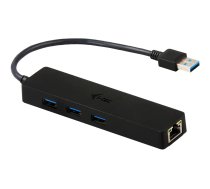 i-Tec USB 3.0 Slim HUB 3 Port + Gigabit Ethernet Adapter - hub - 3 ports U3GL3SLIM
