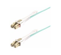 Startech 8m (26ft) LC to LC (UPC) OM4 Multimode Fiber Optic Cable w/Push Pull Tabs, 50/125µm, 100G Networks, Bend Insensitive, Low Insertion Loss - LSZH Fiber Patch Cord (450FBLCLC8PP) - patch cable - 8 m - 8 m - aqua 450FBLCLC8PP