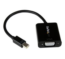 StarTech Mini DisplayPort to VGA Adapter - DisplayPort 1.2 - 1080p - Thunderbolt to VGA Monitor Adapter - Mini DP to VGA (MDP2VGA2) - video adapter - Mini DisplayPort to HD-15 (VGA) - 22 cm MDP2VGA2