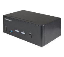 Startech 2 Port Dual Monitor HDMI KVM Switch, 4K 60Hz Ultra HD HDR, Desktop 4K HDMI 2.0 KVM Switch with 2 Port USB 3.0 Hub (5Gbps) & 4x USB 2.0 HID Port, Audio, Hotkey Switching, TAA - KVM with Fast Switching - KVM / audio switch - 2 ports - TAA Compliant SV231DHU34K6