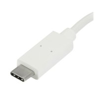Startech 4 Port USB C Hub with 1x USB-C & 3x USB-A Ports (SuperSpeed 5Gbps), USB Bus Powered, Compact Portable/Laptop USB 3.0 Adapter Hub, USB 3.1 Gen 1/USB 3.2 Gen 1 Type-C Hub, White - Windows/macOS/Linux (HB30C3A1CFBW) - hub - 4 ports HB30C3A1CFBW