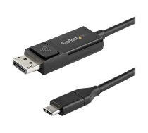 StarTech 3ft (1m) USB C to DisplayPort 1.2 Cable 4K 60Hz, Bidirectional DP to USB-C or USB-C to DP Reversible Video Adapter Cable, HBR2/HDR, USB Type C/Thunderbolt 3 Monitor Cable - 4K USB-C to DP Cable - DisplayPort cable - USB-C to DisplayPort - 1 m CDP2DP1MBD
