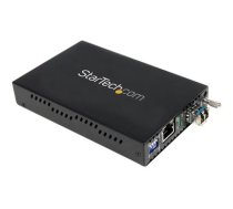 Startech 1000 Mbps Gigabit Single-Mode Copper to Fiber Media Converter - Ethernet (1000Base-T) to LC Fiber Converter (ET1000S40LC2) - fibre media converter - 1GbE ET1000S40LC2