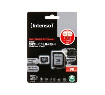 Intenso - flash memory card - 32 GB - microSDHC UHS-I 3433480