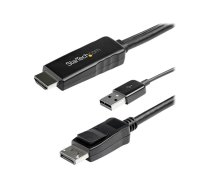 Startech 3m HDMI to DisplayPort Adapter Cable with USB Power - 4K 30Hz Active HDMI to DP 1.2 Converter (HD2DPMM3M) - video cable - DisplayPort / HDMI - 3 m HD2DPMM3M