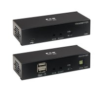 Eaton Tripp Lite Series DisplayPort over Cat6 KVM Extender Kit, Transmitter and Receiver, USB, 4K 30Hz, DP1.2a, PoC, HDCP 2.2, 230 ft., TAA - video/audio extender - 10Mb LAN, HDMI, DisplayPort - TAA Compliant B127A-1A1-BDBD