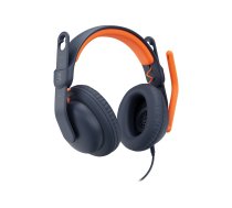 Logitech Zone Learn Wired Over-Ear Headset for Learners, USB-C - headphones with mic - replacement (981-001383 Logitech)