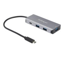 Startech 4 Port USB C Hub w/ 3x USB A & 1x USB C, SuperSpeed 10Gbps USB Type-C, USB 3.1/3.2 Gen 2 Hub, USB Bus Powered, Compact USB-C to USB Adapter Hub, Portable/Laptop Hub, Aluminum - Windows/macOS/Linux (HB31C3A1CB) - hub - 4 ports HB31C3A1CB