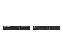Black Box KVX Series KVM Extender over Fiber - 4K, Single-Head, DisplayPort, USB 2.0 Hub, Serial, SFP, Audio, Local Video - transmitter and receiver - KVM / audio / serial / USB extender - TAA Compliant KVXLCDPF-100