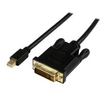 StarTech 3 ft Mini DisplayPort to DVI Active Adapter Converter Cable - 3ft (0.9m) Active mDP to DVI M/M Cable for PC 1920x1200 - Black (MDP2DVIMM3BS) - DisplayPort cable - 90 cm MDP2DVIMM3BS