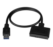 Startech USB 3.1 to 2.5" SATA Hard Drive Adapter - USB 3.1 Gen 2 10Gbps with UASP External HDD/SSD Storage Converter (USB312SAT3CB) - storage controller - SATA 6Gb/s - USB 3.1 (Gen 2) USB312SAT3CB