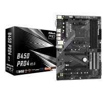 ASRock B450 Pro4 R2.0 - motherboard - ATX - Socket AM4 - AMD B450 (90-MXBEE0-A0UAYZ ASRock)