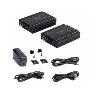 Startech 4K HDMI KVM Extender over Fiber, HDMI Video & USB over Fiber, up to 984ft/300m (MultiMode), 10G MMF SFP+ modules, Remote KVM Switch/Console Extender, KVM Extension Kit (TX/RX) - Transmitter & Receiver - KVM / audio extender - 10GbE SV565FXHD4KU