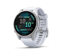 Garmin Fenix 8 - silver - sport watch with band - whitestone - 32 GB 010-02903-00