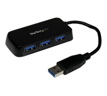 Startech 4-Port USB 3.0 SuperSpeed Hub - Portable Mini Multiport USB Travel Dock - USB Extender Black for Business PC/Mac, laptops (ST4300MINU3B) - hub - 4 ports ST4300MINU3B