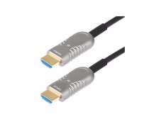Startech 50ft (15.2m) HDMI 2.1 Hybrid Active Optical Cable (AOC), CMP, Plenum Rated, 8K Ultra High Speed HDMI Fiber Optic Cable, 48Gbps, 8K 60Hz/4K 120Hz, HDR10+/FRL/TMDS/eARC - CMP In Wall HDMI 2.1/2.0 Cord (8K-A-50F-HDMI-CABLE) - HDMI cable - 15.2 m 8K-A-50F-HDMI-CABLE