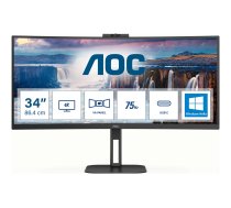 AOC Value-line CU34V5CW/BK - V5 series - LED monitor - curved - 34" (CU34V5CW AOC)