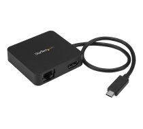 Startech USB C Multiport Adapter, Portable USB-C Mini Dock 4K HDMI Video, Gigabit Ethernet, USB 3.0 Hub (1x USB-A 1x USB-C), USB Type-C Multiport Adapter, Thunderbolt 3 Compatible - USB-C Travel Dock (DKT30CHD) - docking station - USB-C / Thunderbolt 3 - DKT30CHD