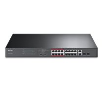 TP-Link TL-SL1218MP - switch - 16 ports - unmanaged - rack-mountable TL-SL1218MP