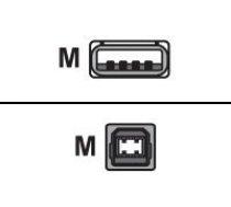 Intermec - USB cable - USB to USB Type B - 2 m (321-576-004 Honeywell)