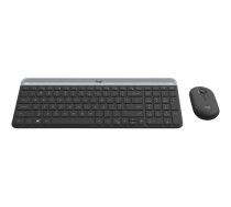 Logitech Slim Wireless Combo MK470 - keyboard and mouse set - Croatian - off-white Input Device 920-009264