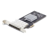 Startech 4-Port GbE SFP Network Card, PCIe 2.0 x2, Intel I350-AM4 4x 1GbE Controller, 1000BASE Copper/Fiber Optic, Quad-Port Gigabit Ethernet NIC, Desktop/Server Backplanes - Windows and Linux Compatible (P041GI-NETWORK-CARD) - network adapter - PCIe 2.0 P041GI-NETWORK-CARD