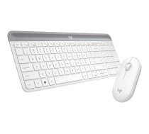 Logitech Slim Wireless Combo MK470 - keyboard and mouse set - US International - off-white Input Device (920-009205 Logitech)