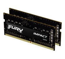 Kingston FURY Impact - DDR4 - kit - 32 GB: 2 x 16 GB - SO-DIMM 260-pin - 3200 MHz / PC4-25600 - unbuffered KF432S20IBK2/32