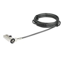 StarTech.com 6.5’ (2m) Laptop Cable Lock, 4 Digit Combination Laptop/Desktop Security Cable Lock for Wedge Slot Computers/Laptops, Anti-Theft Vinyl-Coated Steel Combo Cable Lock, Portable -     Wedge Slot Laptop Lock (LTLOCKNBL) - security cable lock (LTLOCKNBL StarTech.com)