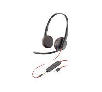 HP Poly Blackwire C3225 - headset - USB-C, 3.5 mm jack 80S04AA