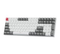 ROYAL KLUDGE RK100 White-Grey, Red Switch, US