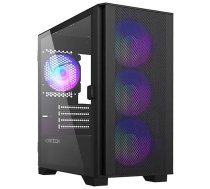 Montech AIR 100 ARGB, Micro-ATX, Tempered Glass, Black