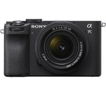 Sony ILCE-7CM2 E-mount pilna kadra fotokamera + 28-60mm objektīvs (ILCE-7CM2L/B a7 α7 a7c α7c a7cm2 α7cm2 a7cmII α7cmII II a7cII α7cII camera камера ILCE7CM2LB.CEC)