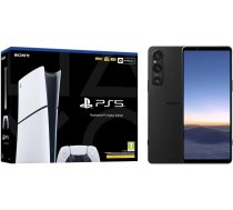 Sony komplekts Xperia 1 V Melns + PlayStation 5 Slim Digital Edition (1V/B PS5 Bundle 1V/B PS5 Bundle)
