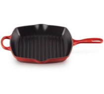 LE CREUSET čuguna grillpanna, 26x26cm (Cast iron grill pan square 26x26cm red 02723271)