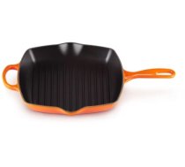 LE CREUSET čuguna grillpanna, 26x26cm (Cast iron grill pan square 26x26cm orange 02723272)