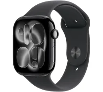 Apple Watch Series 11 46mm Jet Black Aluminium, Black Sport Band M/L Smartwatch