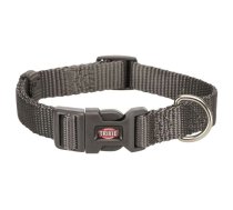 Kakla siksna : Trixie Premium collar, XXS–XS: 15–25 cm/10 mm, graphite