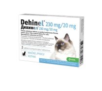 KRKA Dehinel Cat 230 mg/20 mg attārpošanas līdzeklis kaķiem, 1gb