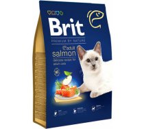 Brit Premium by Nature Cat Adult Salmon Sausā barība pieaugušiem kaķiem ar lasi, 8kg