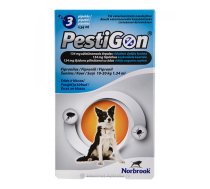 Norbrook Pestigon 134mg šķīdums pret blusām un ērcēm vidēja izmēra suņiem, 10-20kg