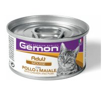 Gemon Cat mousse Adult with with chicken and pork 85 g - konservi kaķiem