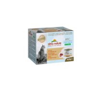 Almo Nature HFC Natural Light Mega paka mitrā barība kaķiem ar tunci un garnelēm, 4x50g