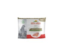 Almo Nature HFC Natural Mitrā barība kaķiem megapaka ar vistu un garnelēm, 6x55g