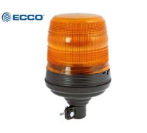 ECCO 10-30V LED Bākuguns, 214x134mm, dzintara, elastīgs tapas stiprinājums (DIN), jaunākā LED tehnoloģija, inovatīvs zema profila dizains, t.sk. Pastāvīgi ieslēgta funkcija, ECE R65,     strāvas patēriņš 0,36-0,72A