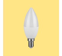 E14 3.7W(320Lm) LED Spuldze, C37, V-TAC SAMSUNG, IP20, silti balta gaisma 3000K