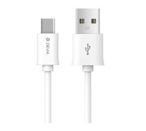 Devia kabelis Smart EC066 USB - USB-C 2,0 m 2,1A balts