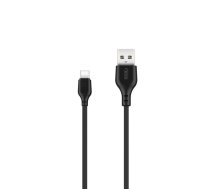 XO kabelis NB103 USB - USB-C 2,0 m 2,1A melns